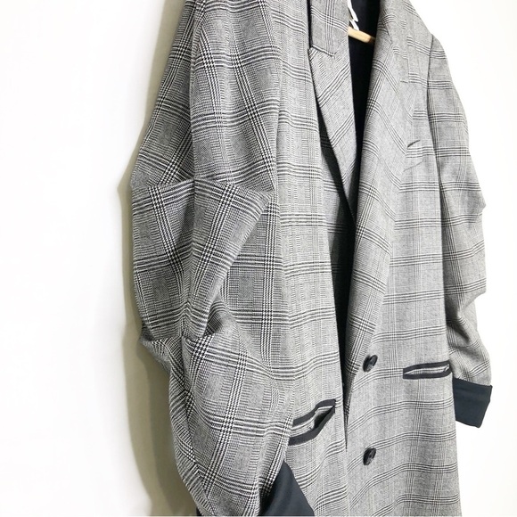 Joie Plaid academia, double breasted blazer - Picture 3 of 11